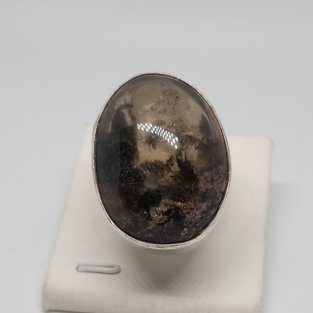 Huge Lodalite Sterling Ring